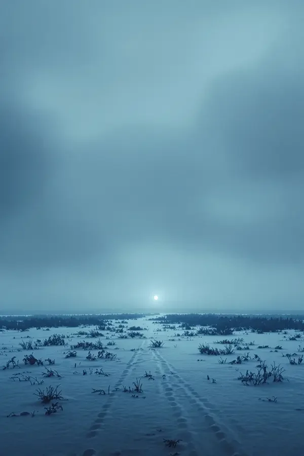 雾锁雪原